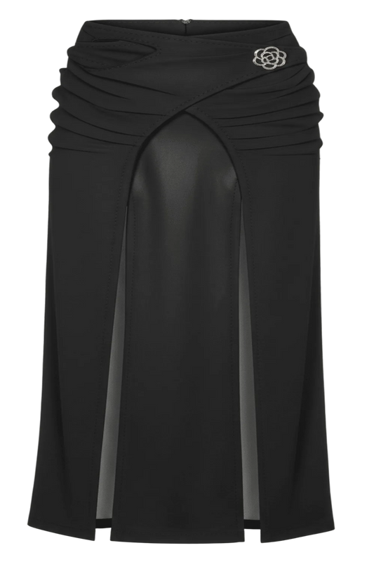 Exot leather skirt